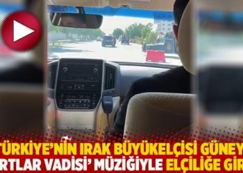 Türkiye’nin Irak Büyükelçisi Güney, ‘Kurtlar Vadisi’ müziğiyle elçiliğe girdi