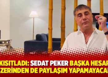 BAE kısıtladı: Peker başka hesaplar üzerinden de paylaşım yapamayacak
