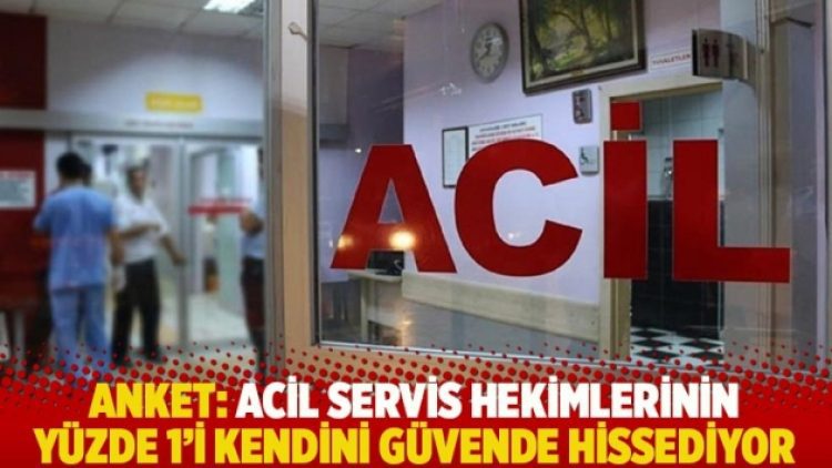Anket: Acil servis hekimlerinin yüzde 1’i kendini güvende hissediyor