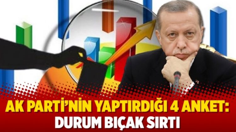 AK Parti’nin yaptırdığı 4 anket: Durum bıçak sırtı
