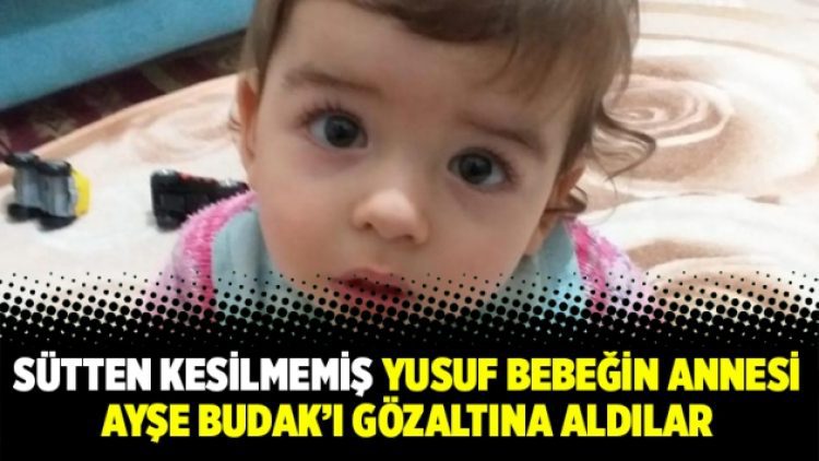 Sütten kesilmemiş Yusuf bebeğin annesi Ayşe Budak’ı gözaltına aldılar