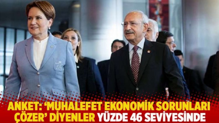 Anket: ‘Muhalefet ekonomik sorunları çözer’ diyenler yüzde 46 seviyesinde