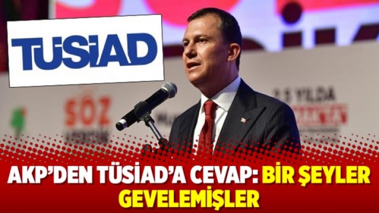 AKP’den TÜSİAD’a cevap: Bir şeyler gevelemişler