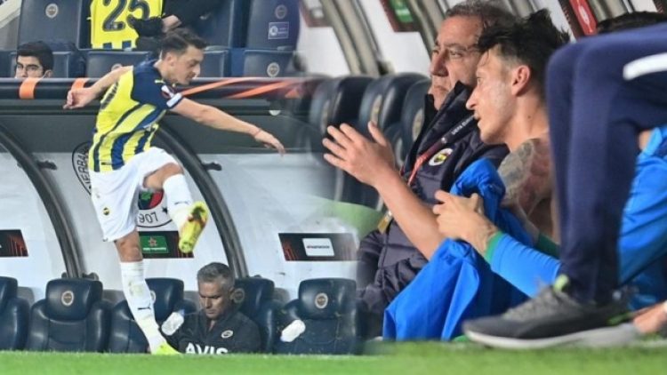 Mesut Özil oyundan çıktı suları tekmeledi, küfürler savurdu!