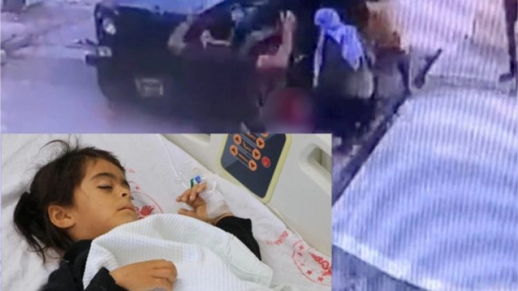 Zırhlı aracın altında kalan Nure D. hayatı tehlikeyi atlattı