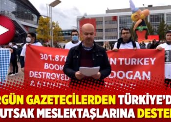 Sürgün gazetecilerden Türkiye’deki tutsak meslektaşlarına destek