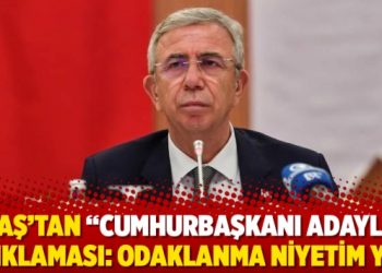 Yavaş’tan “cumhurbaşkanı adaylığı” açıklaması: Odaklanma niyetim yok