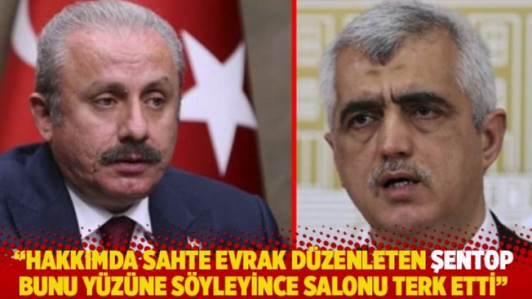 “Hakkımda sahte evrak düzenleten Şentop bunu yüzüne söyleyince salonu terk etti”