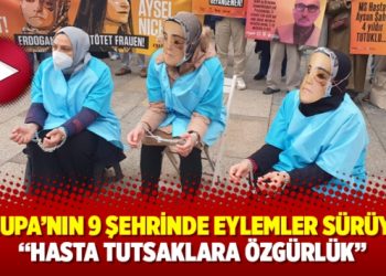 Avrupa’nın 9 şehrinde eylemler sürüyor: “Hasta tutsaklara özgürlük”