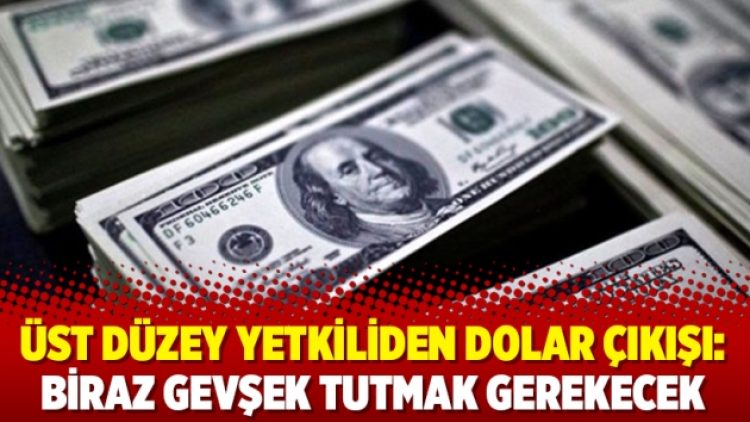 Üst düzey yetkiliden dolar çıkışı: Biraz gevşek tutmak gerekecek