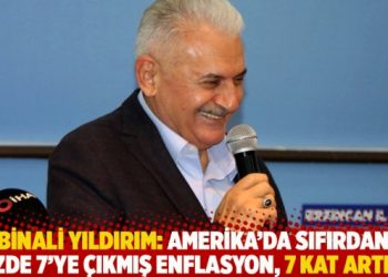Binali Yıldırım: Amerika’da sıfırdan yüzde 7’ye çıkmış enflasyon, 7 kat artış…
