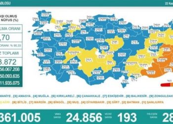 Son 24 saat: 24 bin 856 yeni vaka, 193 can kaybı