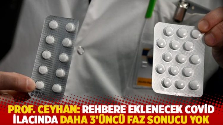 Prof. Ceyhan uyardı: Rehbere eklenecek Covid ilacında daha 3’üncü faz sonucu yok