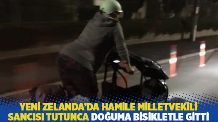 Yeni Zelanda’da hamile milletvekili sancısı tutunca doğuma bisikletle gitti