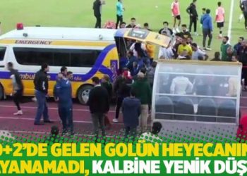 90+2’de gelen golün heyecanına dayanamadı, kalbine yenik düştü