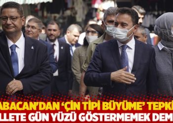 Babacan’dan ‘Çin tipi büyüme’ tepkisi: Millete gün yüzü göstermemek demek