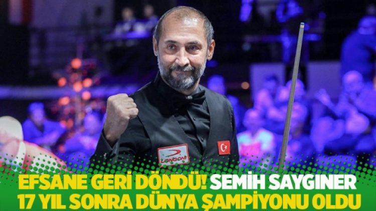 Efsane geri döndü! Semih Saygıner, 17 yıl sonra dünya şampiyonu oldu