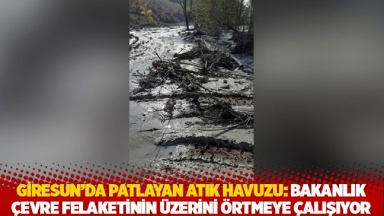 Giresun’da patlayan atık havuzu: Bakanlık çevre felaketinin üzerini örtmeye çalışıyor