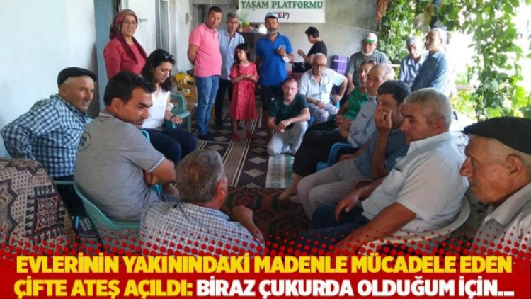 Evlerinin yakınındaki madenle mücadele eden çifte ateş açıldı: Biraz çukurda olduğum için…
