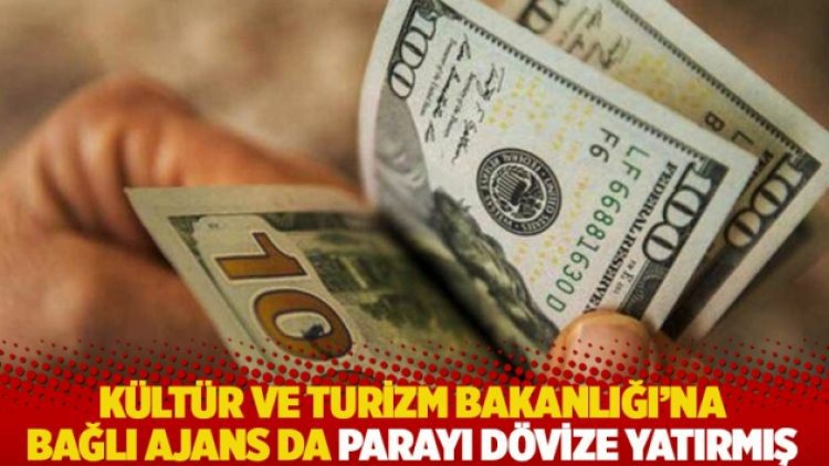 Kültür ve Turizm Bakanlığı’na bağlı ajans da parayı dövize yatırmış