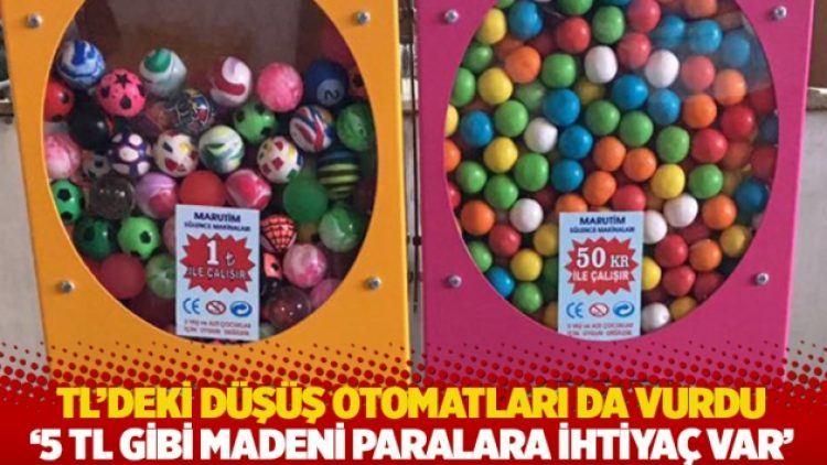 TL’deki düşüş otomatları da vurdu: 5 TL gibi madeni paralara ihtiyaç var