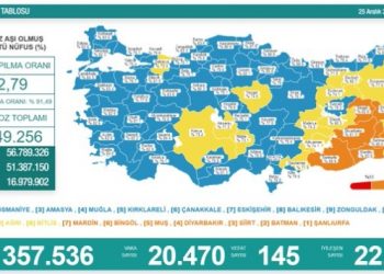 Son 24 saat: 20 bin 470 vaka, 145 can kaybı