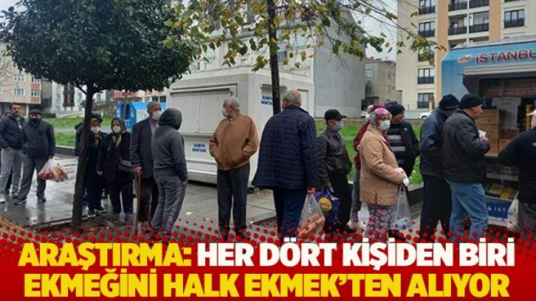 Araştırma: Her dört kişiden biri ekmeğini Halk Ekmek’ten alıyor