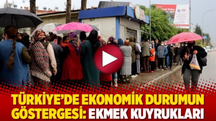 Türkiye’de ekonomik durumun göstergesi: Ekmek kuyrukları