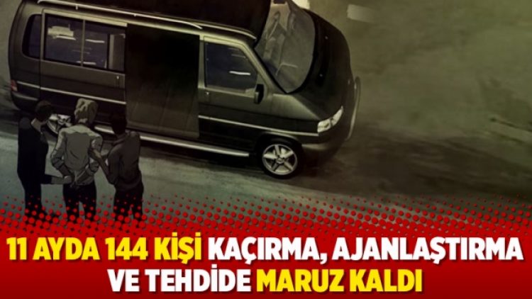 11 ayda 144 kişi kaçırma, ajanlaştırma ve tehdide maruz kaldı