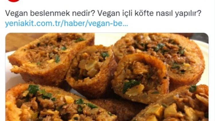 Et fiyatları artınca soğan-ekmek tavsiye eden Yeni Akit vegan oldu