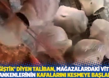 ‘Değiştik’ diyen Taliban, mağazalardaki vitrin mankenlerinin kafalarını kesmeye başladı