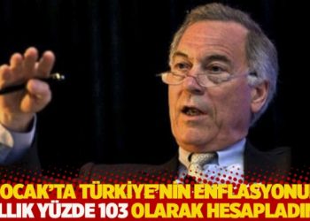Hanke: 6 Ocak’ta Türkiye’nin enflasyonunu yıllık yüzde 103 olarak hesapladım