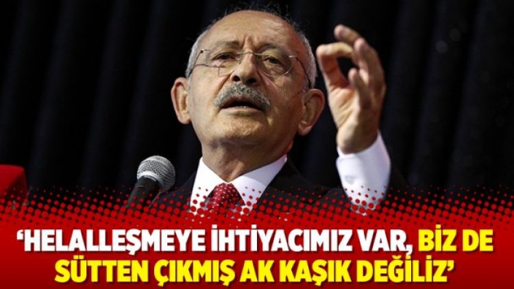 ‘Helalleşmeye ihtiyacımız var, biz de sütten çıkmış ak kaşık değiliz’