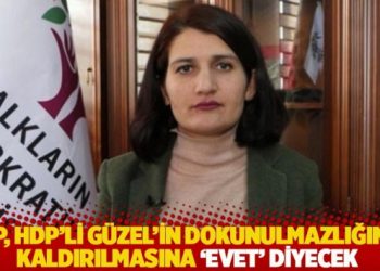 CHP, HDP’li Semra Güzel’in dokunulmazlığının kaldırılmasına ‘Evet’ diyecek