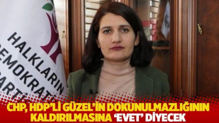 CHP, HDP’li Semra Güzel’in dokunulmazlığının kaldırılmasına ‘Evet’ diyecek