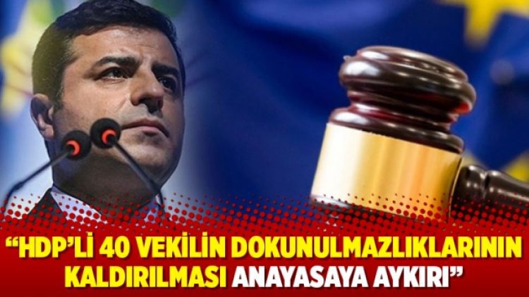 AİHM: HDP’li 40 vekilin dokunulmazlıklarının kaldırılması anayasaya aykırı