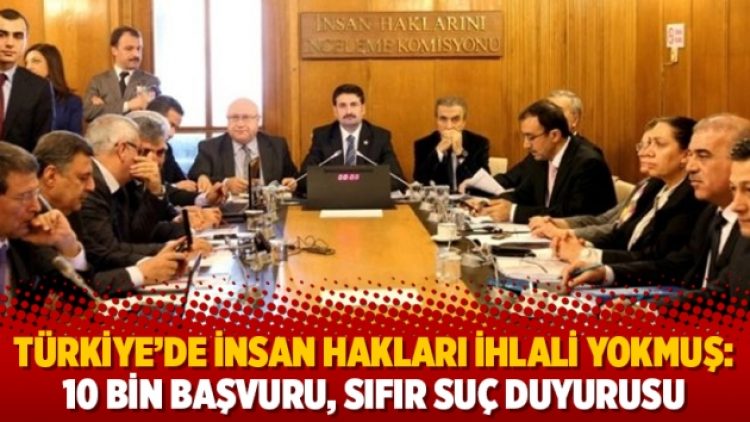 Türkiye’de insan hakları ihlali yokmuş: 10 bin başvuru, sıfır suç duyurusu