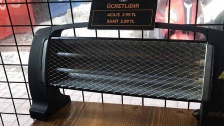 Kafede ‘ısınma ücreti’: Elektrikli sobalara açılış ve saat fiyatı yazıldı