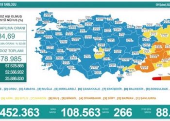 Son 24 saat: 108 bin 563 yeni vaka, 266 can kaybı