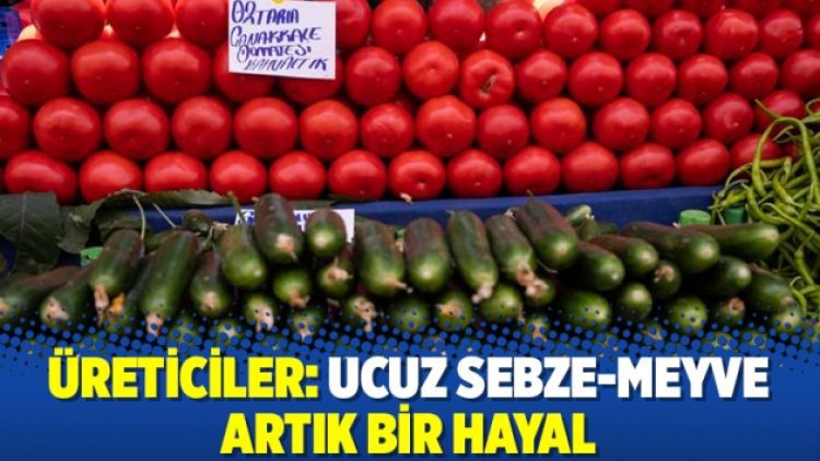 Üreticiler: Ucuz sebze-meyve artık bir hayal