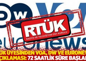 RTÜK üyesinden VOA, DW ve Euronews açıklaması: 72 saatlik süre başladı
