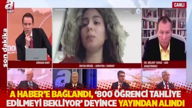 A Haber’e bağlandı, ‘800 öğrenci tahliye edilmeyi bekliyor’ deyince yayından alındı