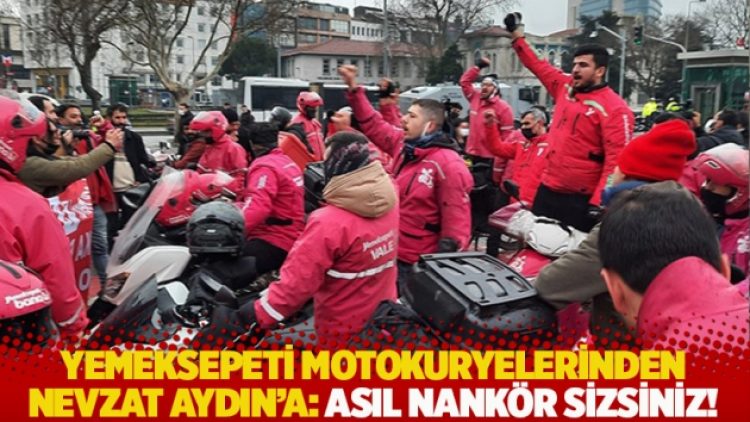 Yemeksepeti motokuryelerinden Nevzat Aydın’a: Asıl nankör sizsiniz!