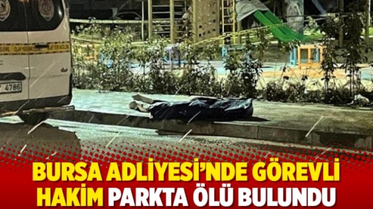 Bursa Adliyesi’nde görevli hakim parkta ölü bulundu