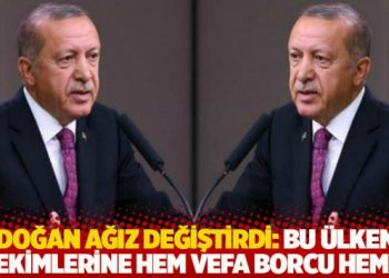 Erdoğan ağız değiştirdi: Bu ülkenin hekimlerine hem vefa borcu hem ihtiyacı vardır