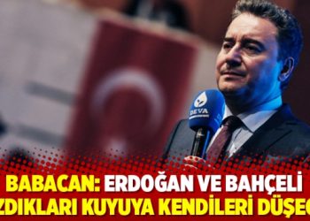 Babacan: Erdoğan ve Bahçeli kazdıkları kuyuya kendileri düşecek