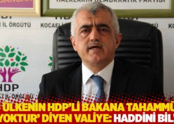 Gergerlioğlu, ‘Bu ülkenin HDP’li bakana tahammülü yoktur’ diyen valiye yanıt verdi