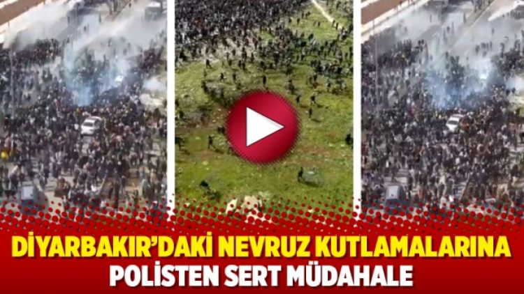 Diyarbakır’daki Nevruz kutlamalarına polisten sert müdahale