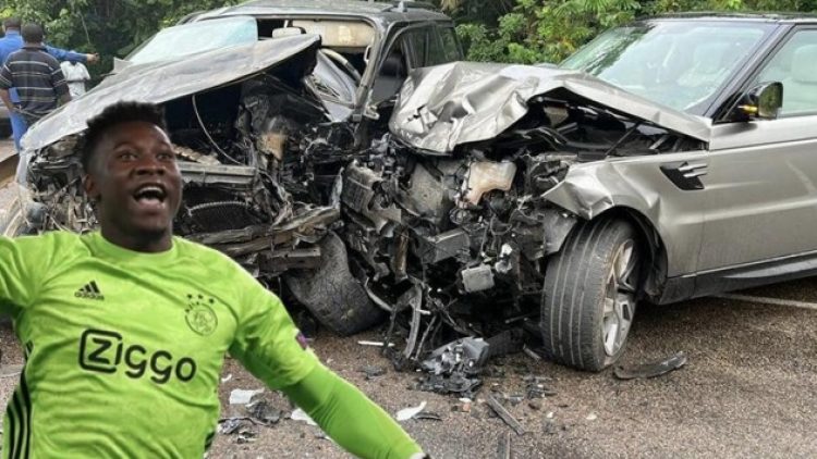 Ajax kalecisi Andre Onana, trafik kazasından ucuz kurtuldu