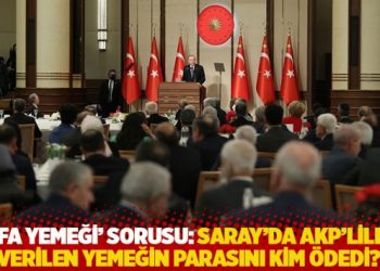 Oktay’a ‘vefa yemeği’ sorusu: Saray’da AKP’lilere verilen yemeğin parasını kim ödedi?